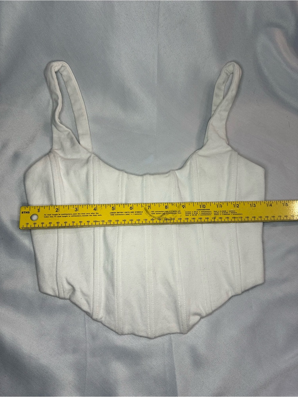 Brock Collection x H&M Cream Structured Crop Tank Top - Picture 2 of 5